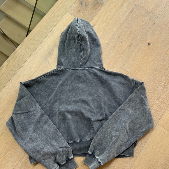 COPY - PLAYBOY Gray Cropped Hoodie Sweatshirt size XL and Black hoodie size XL - Picture 2 of 5